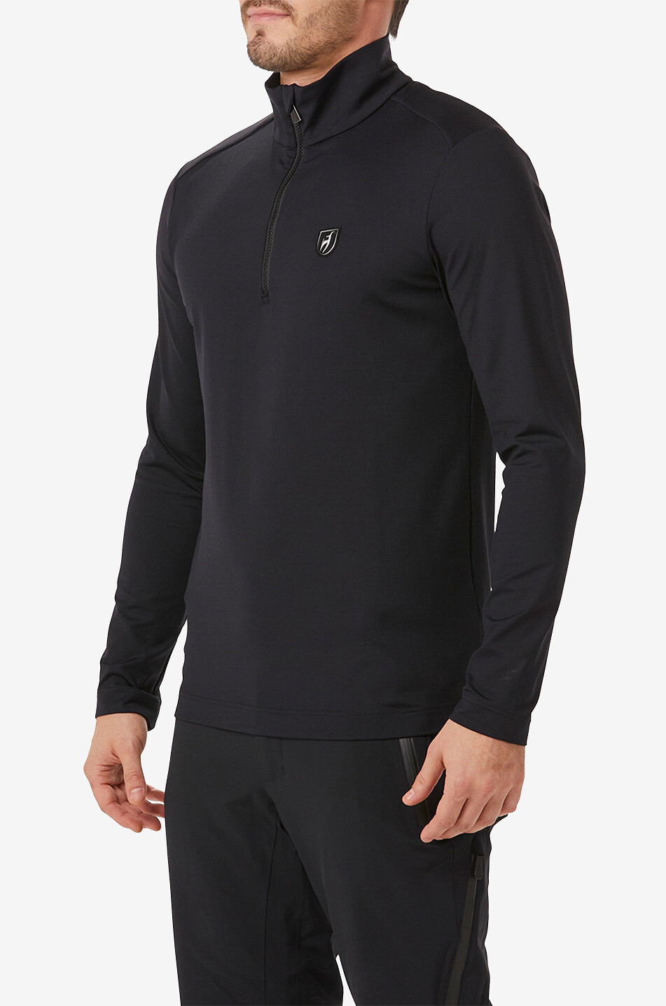 TONI SAILER First-Layer mit Stehkragen und Zip Brendan Herren SCHWARZ 2