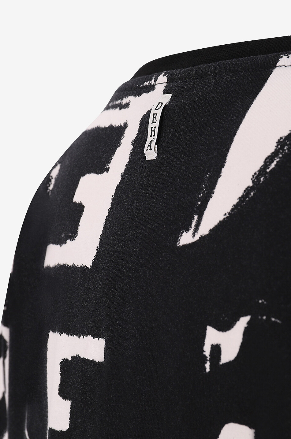 DEHA Weites T-Shirt mit Monogrammprint Damen SCHWARZ 3