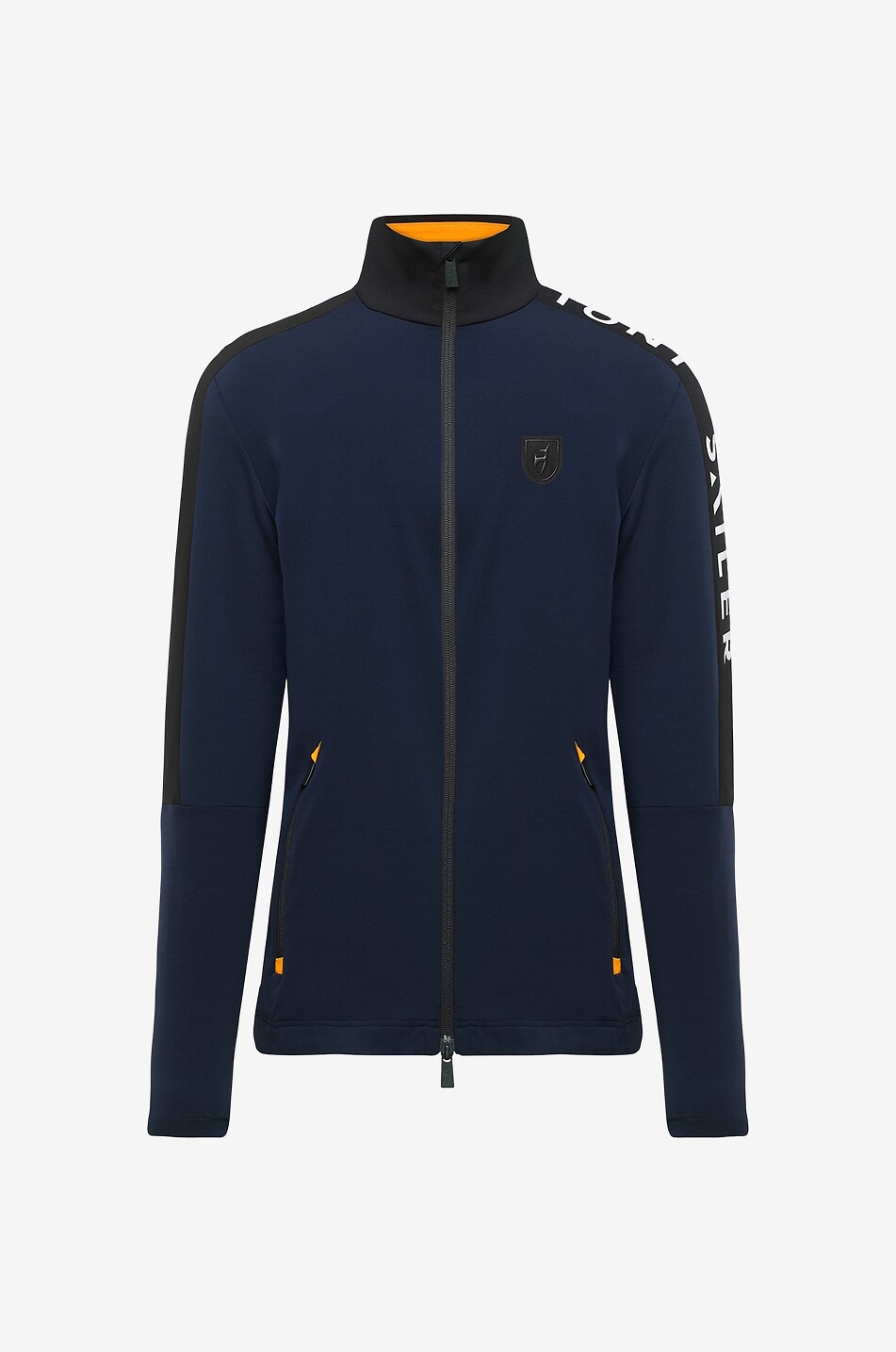 TONI SAILER Denis full-zip mid layer with stand-up collar Men DARK BLUE 1
