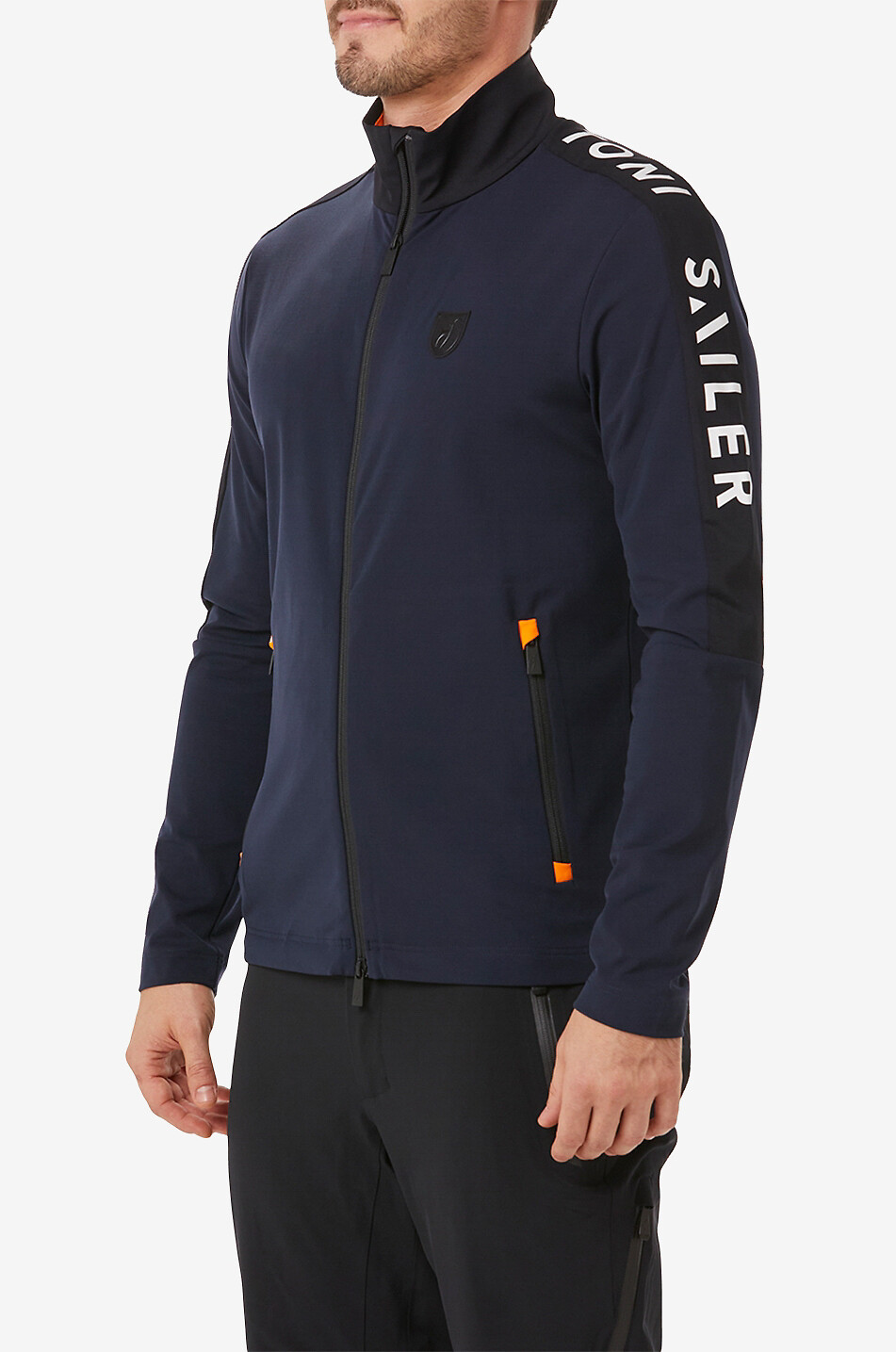 TONI SAILER Denis full-zip mid layer with stand-up collar Men DARK BLUE 3
