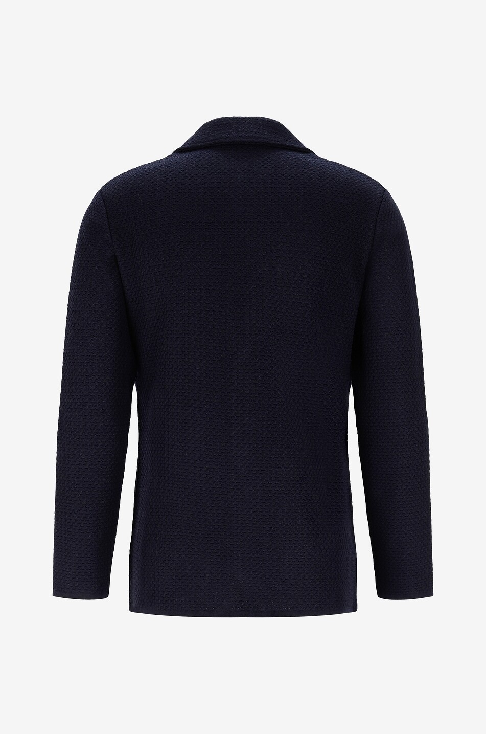 MAURIZIO BALDASSARI Blazer en maille de laine vierge Homme BLEU FONCE 2