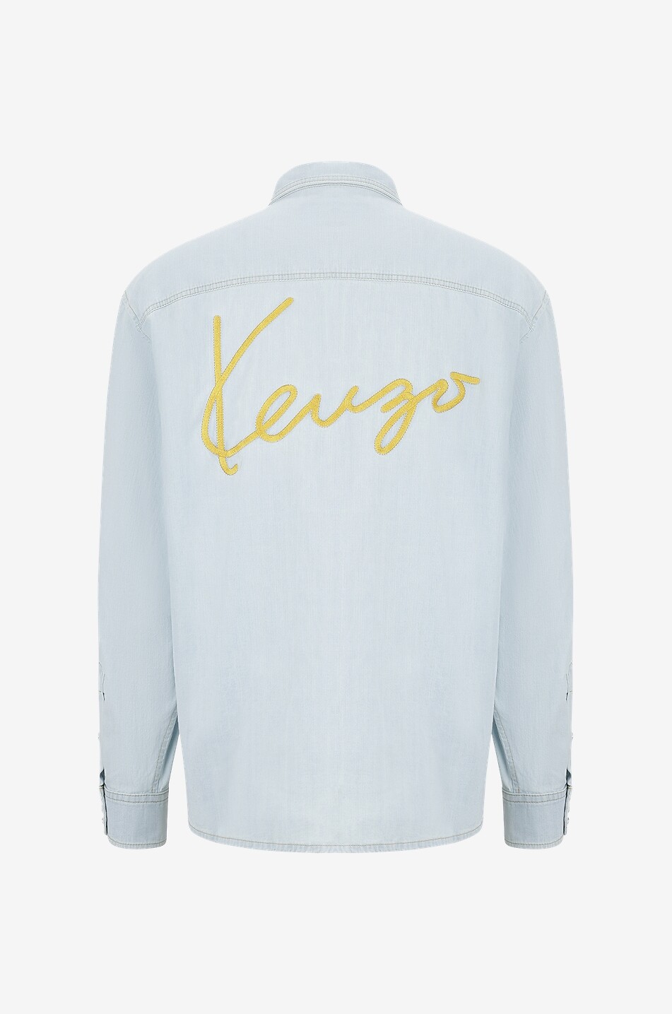 Kenzo Signature embroidered denim shirt KENZO Bongenie Outlet