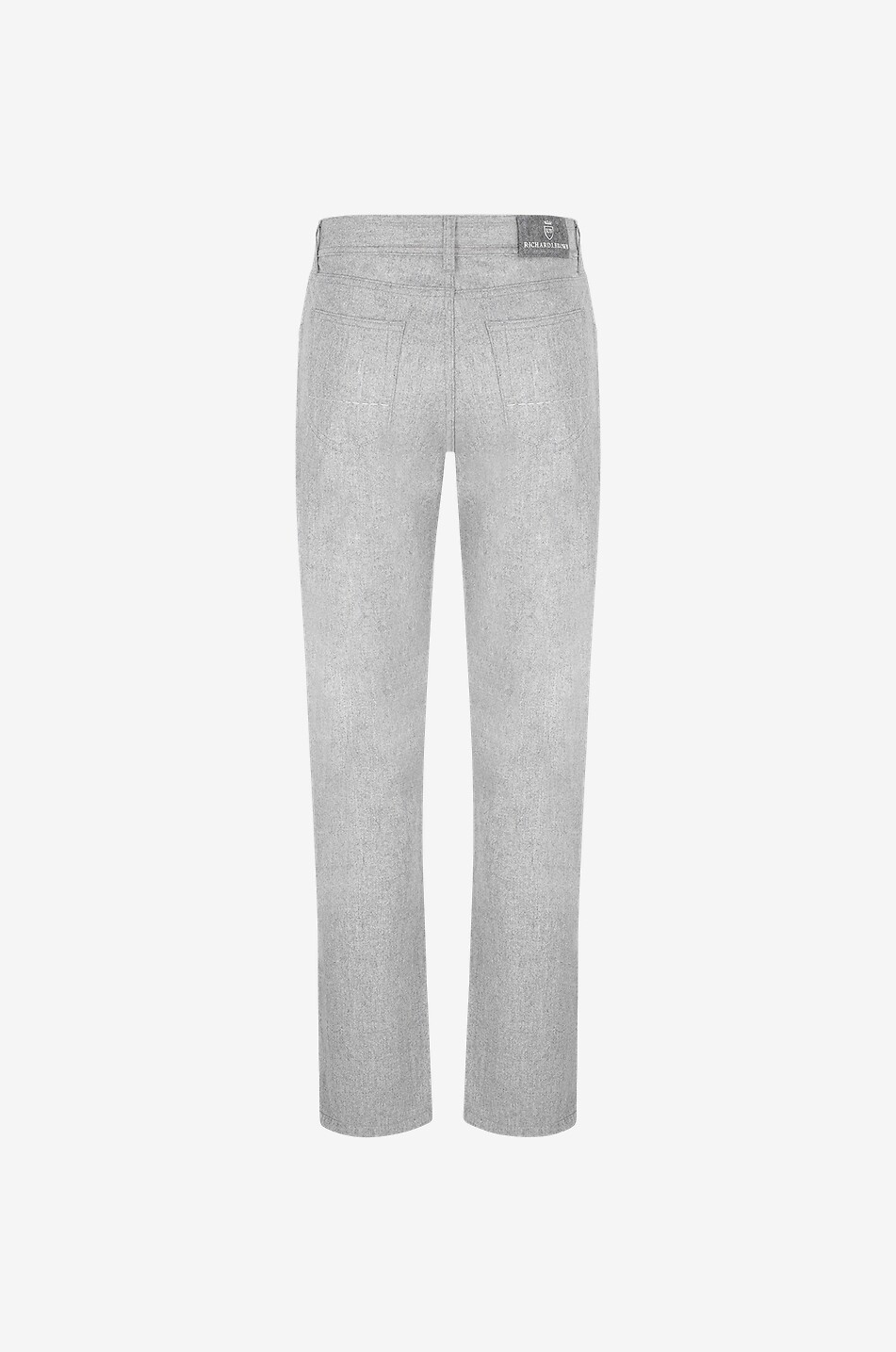 Jeans mit geradem Bein aus Schurwolle Milano