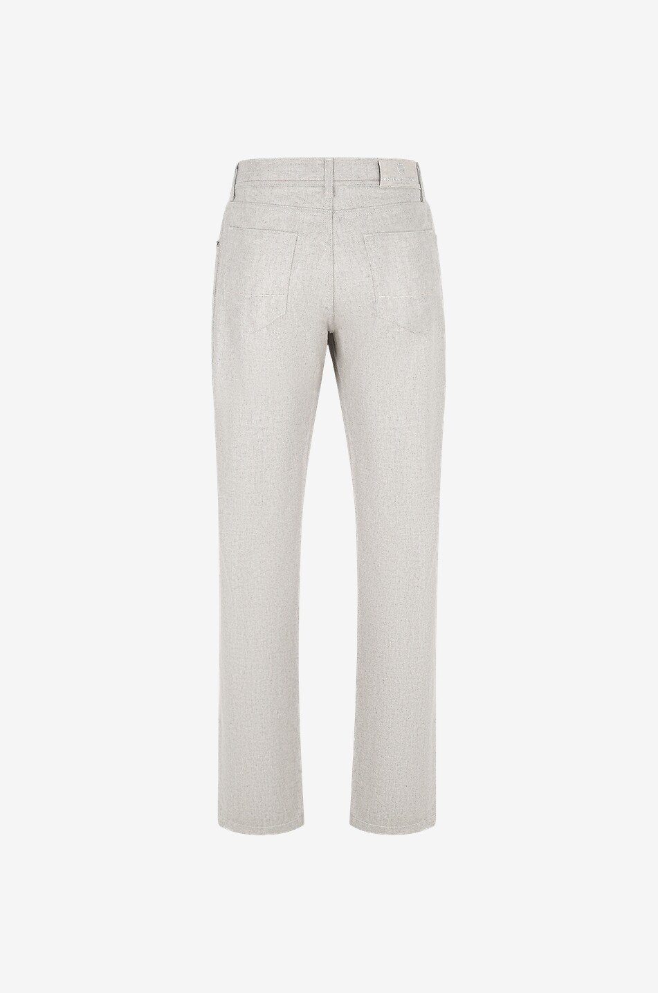Jeans mit geradem Bein aus Schurwolle Milano