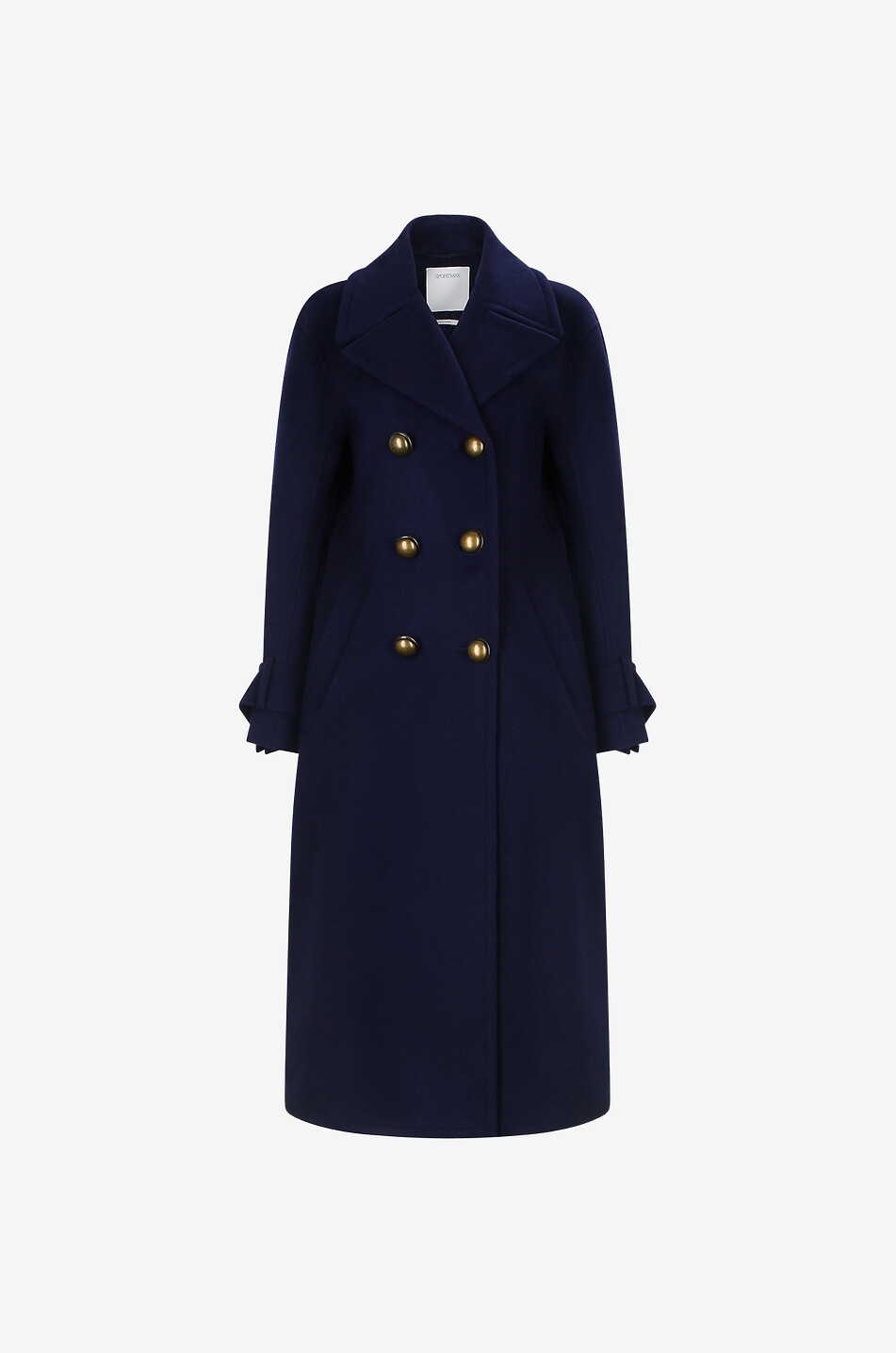 SPORTMAX Manteau long en laine vierge Maine Femme BLEU FONCE 1