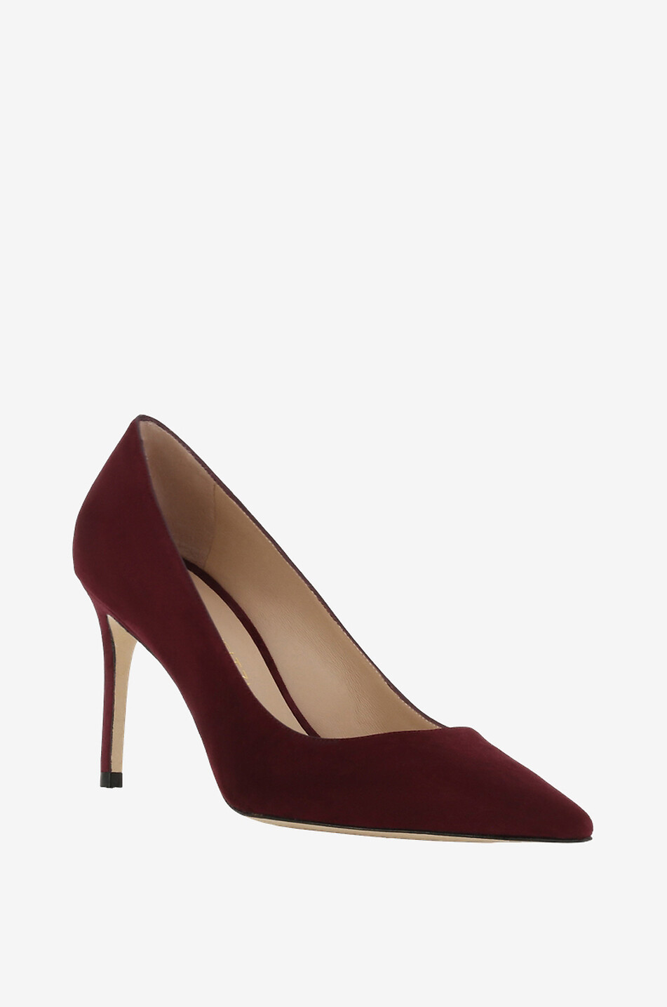 STUART WEITZMAN Spitz zulaufende Wildlederpumps Stuart 85 Damen DUNKELROT 1