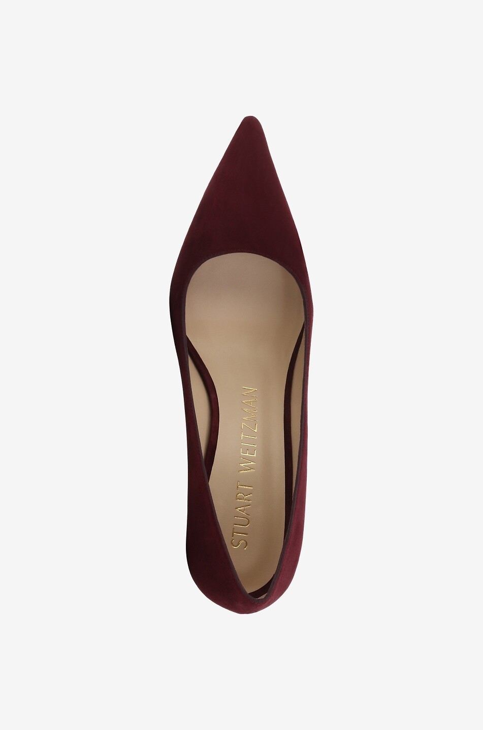 STUART WEITZMAN Spitz zulaufende Wildlederpumps Stuart 85 Damen DUNKELROT 5