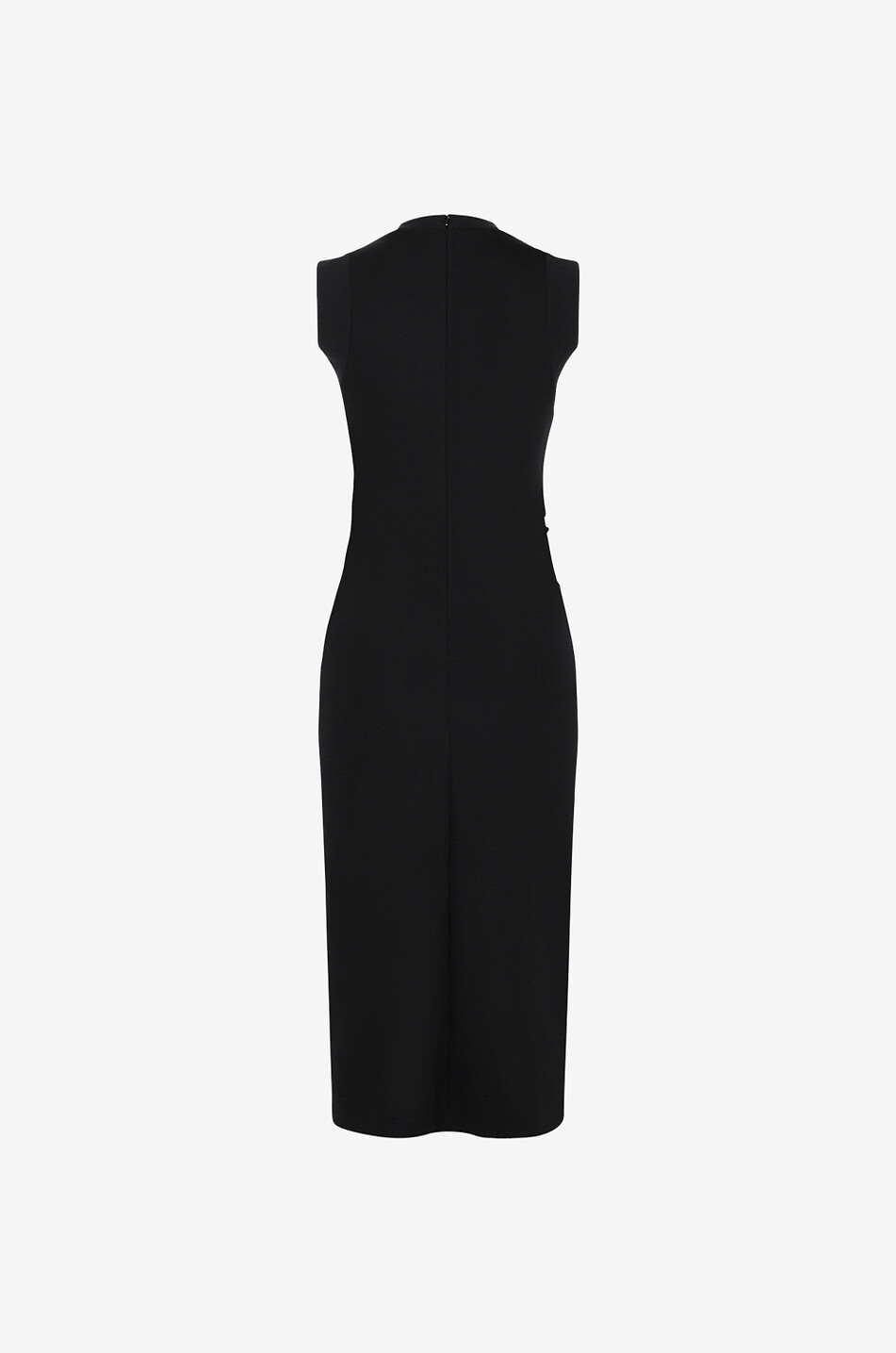 Asymmetrisches ärmelloses Midikleid