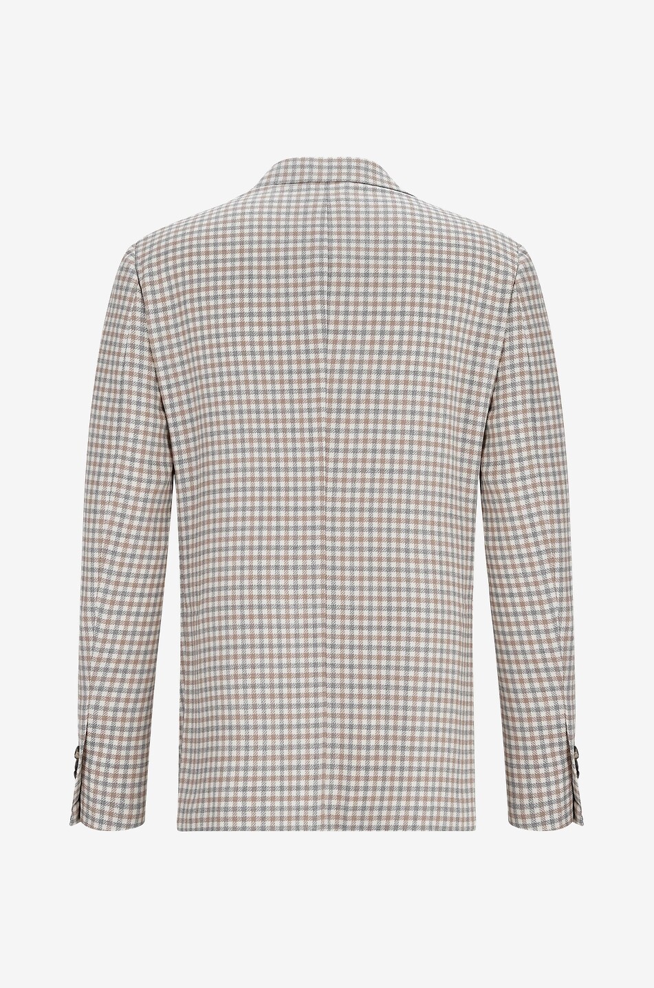 GIAMPAOLO Leuca gingham check virgin wool blazer Men MULTI COLOURED 2