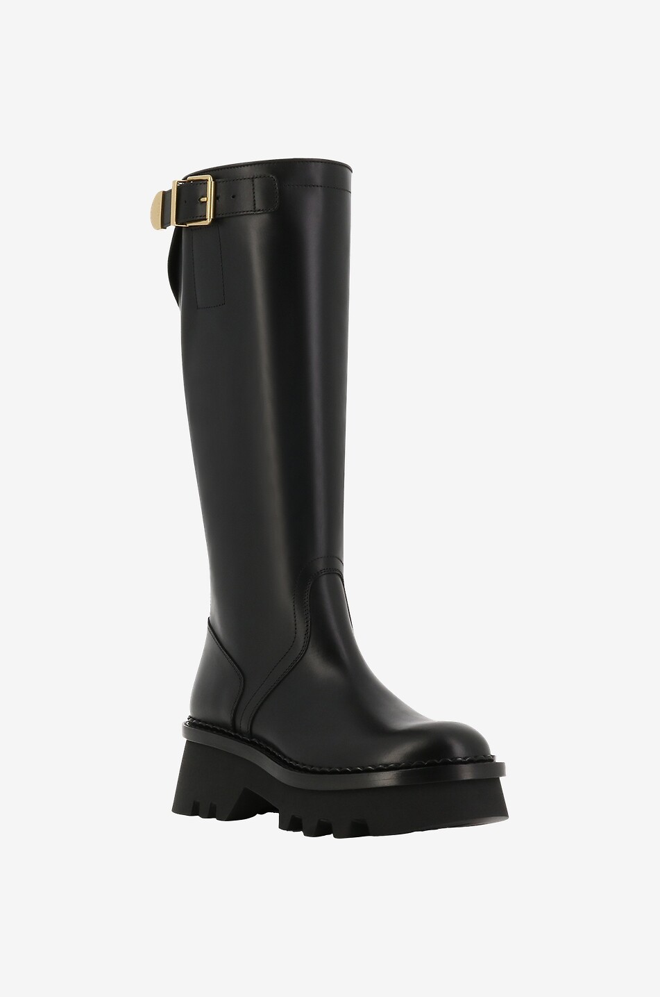 Bottes en cuir à boucle Owena 50