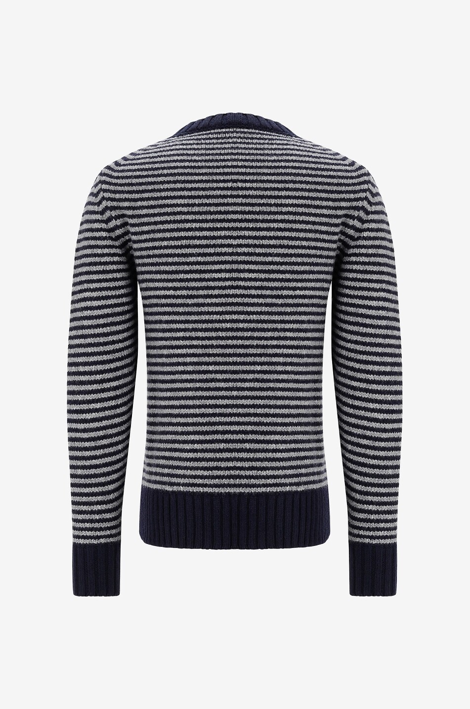 OFFICINE GENERALE Gestreifter Pullover mit Rundhalsausschnitt aus Wolle Marco Herren BUNT 2
