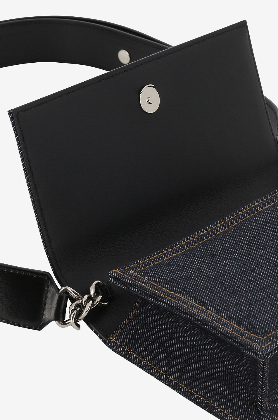 Small Skull Biker denim shoulder bag