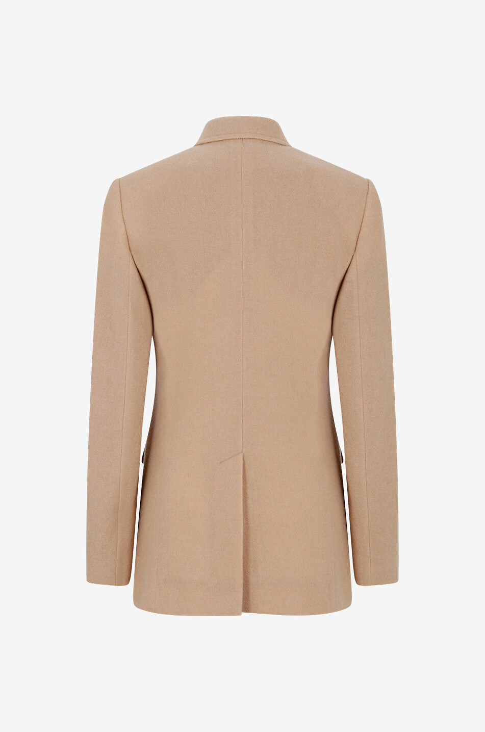 Open recycled cashmere and wool gauze blazer