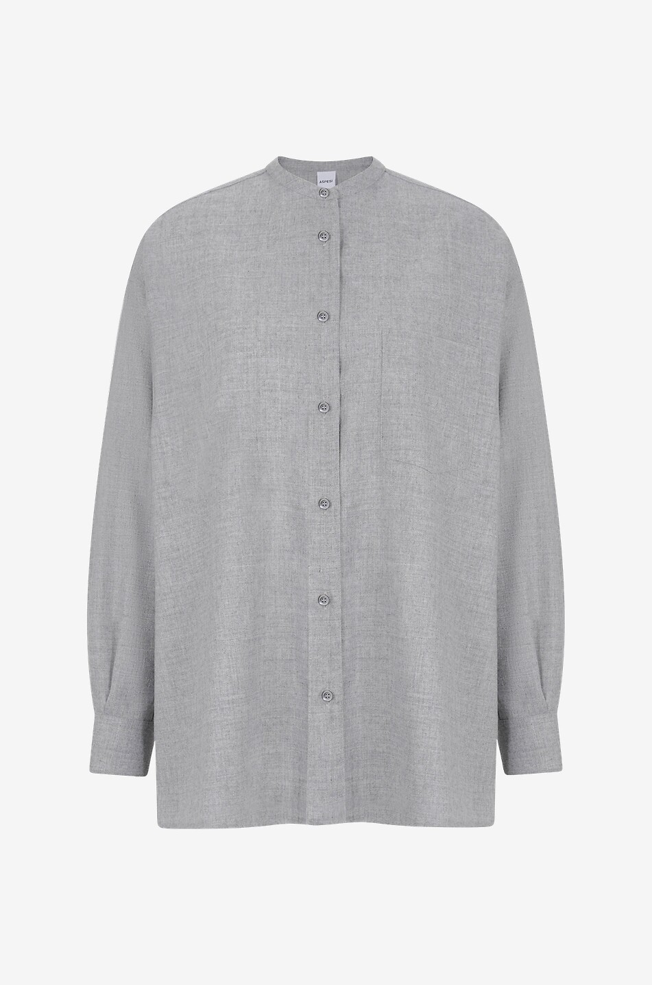 Weites Hemd aus Woll- und Kaschmirflanell