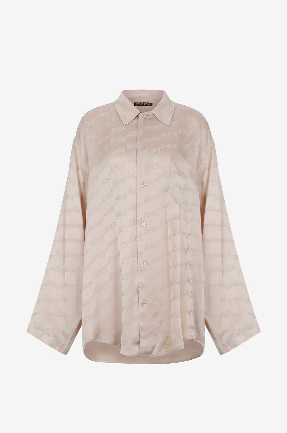 Chemise en jacquard de satin Minimal BB