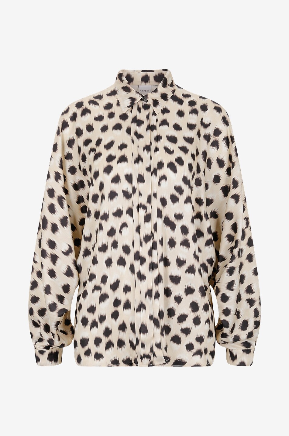 Bedrucktes Hemd mit Kimonoärmeln