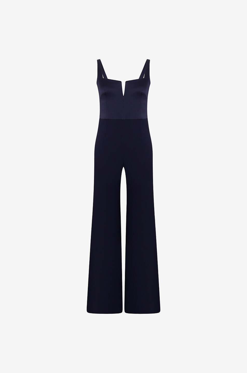 Combinaison fluide en crêpe Wide Leg Corset