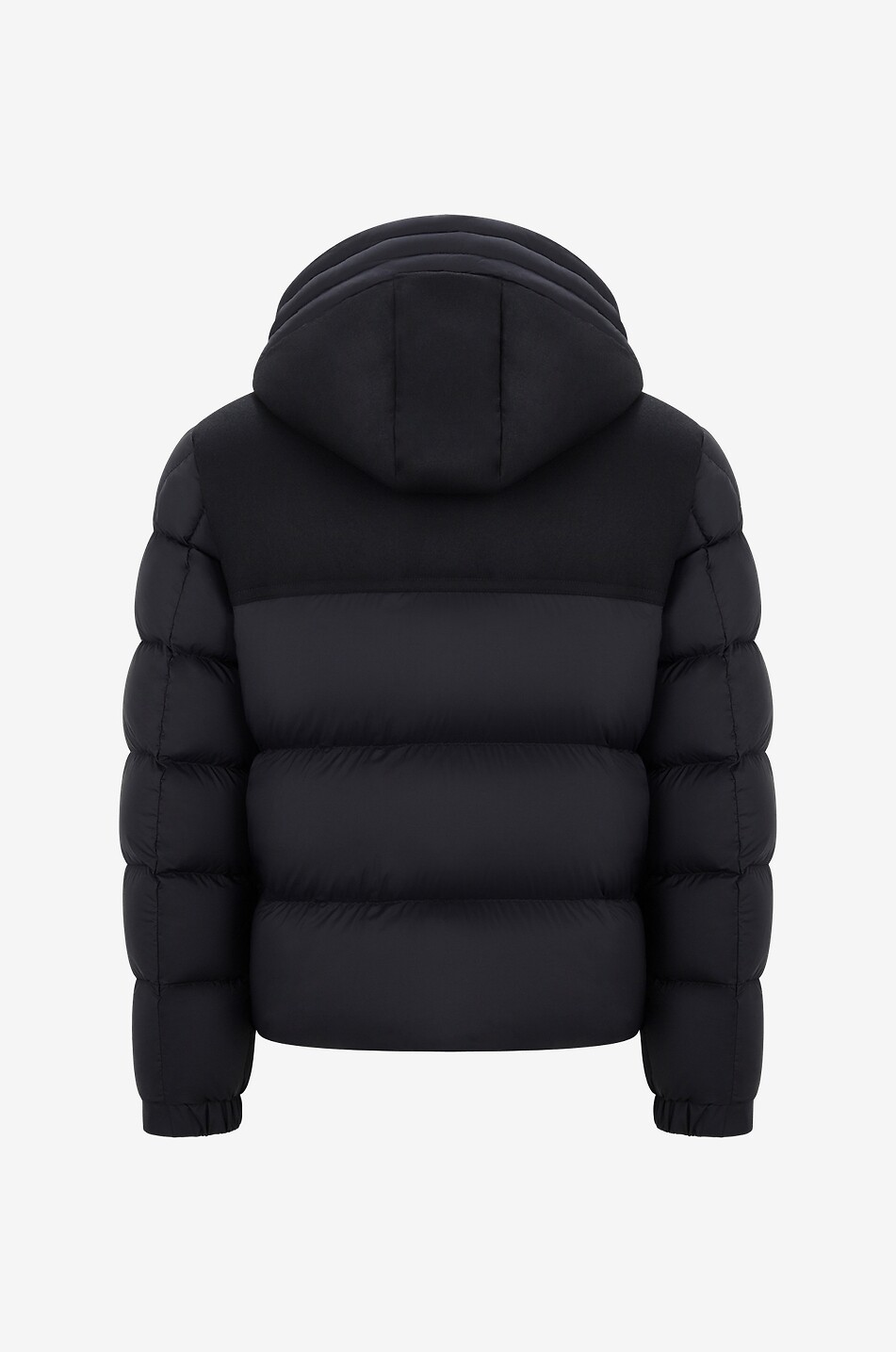 MONCLER Mussala short wool and nylon down jacket Men BLACK 2