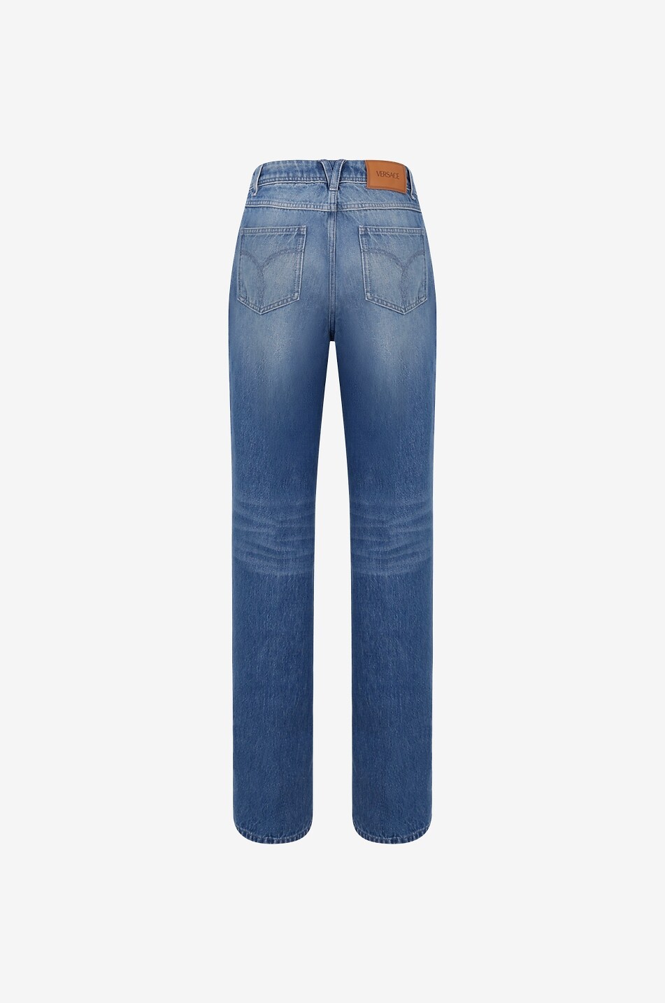 Jean droit à plis Tailored Medium-Wash Medusa '95