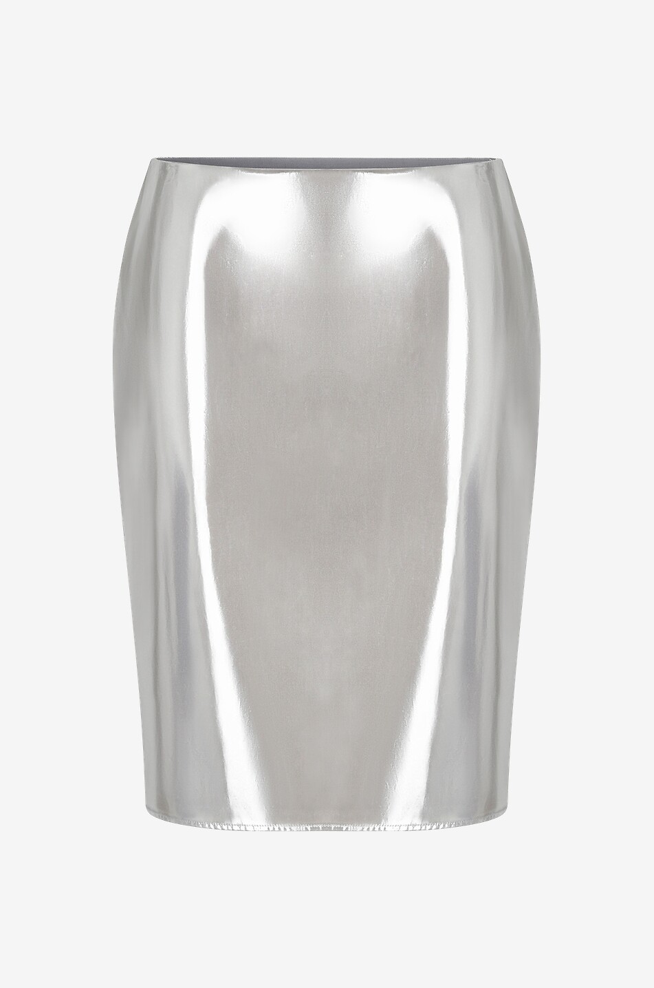 Metallic pencil skirt