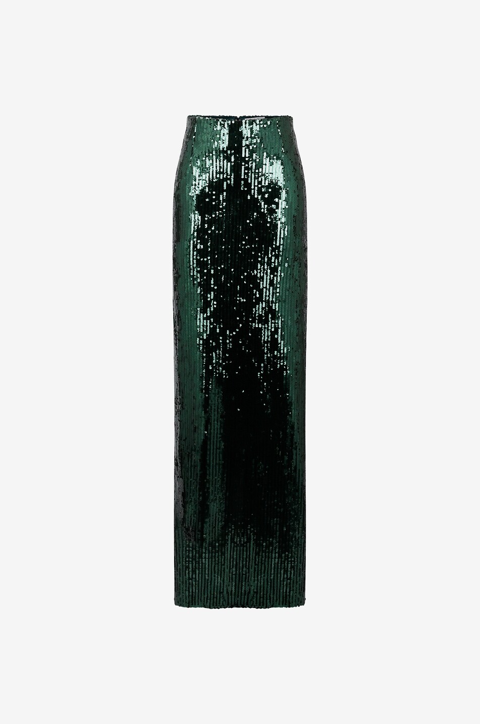 GALVAN LONDON Jupe longue ajustée à sequins Beating Heart Femme VERT 1
