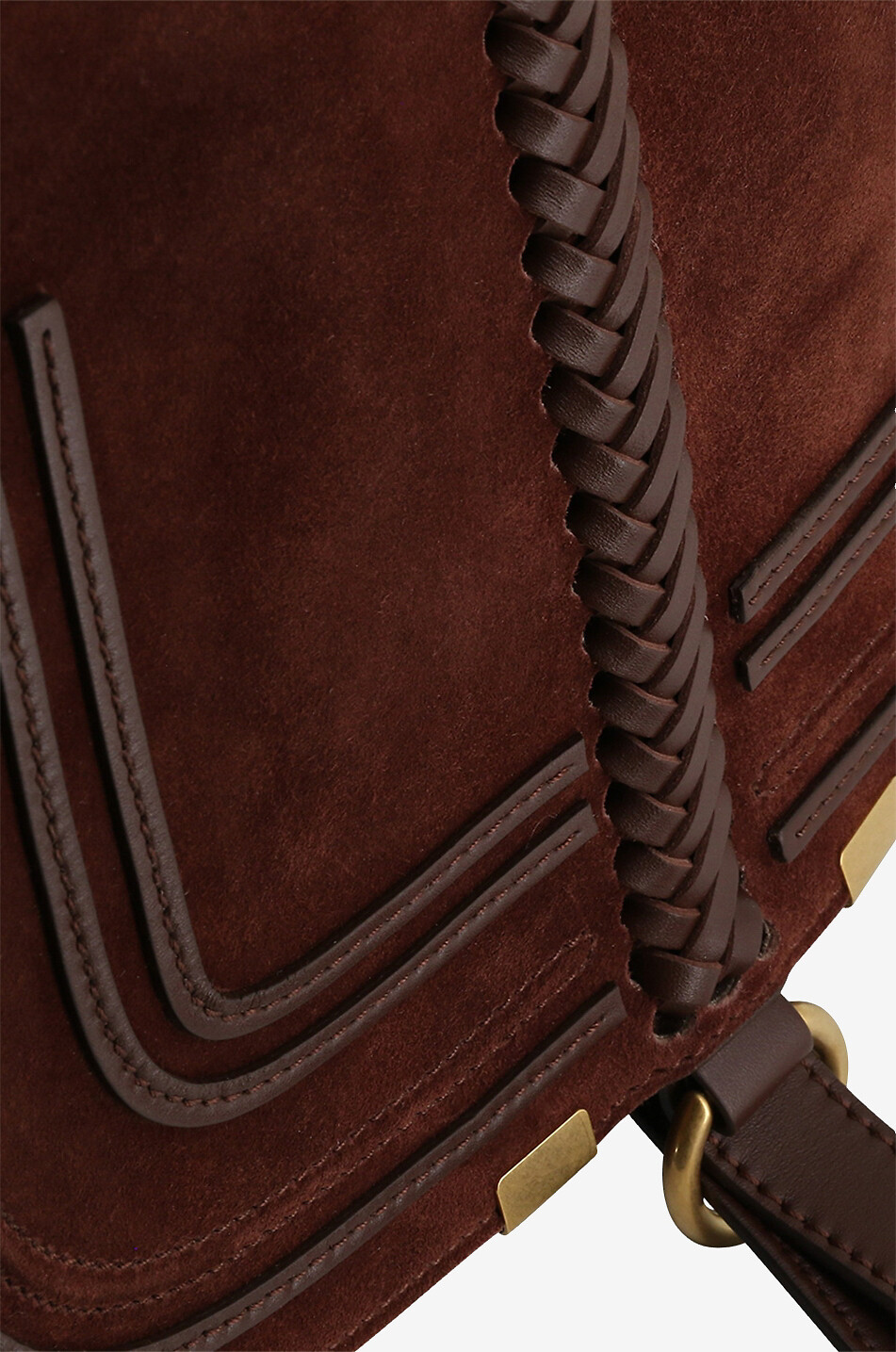 CHLOE Hand- und Schultertasche aus Wildleder Marcie Damen BRAUN 6