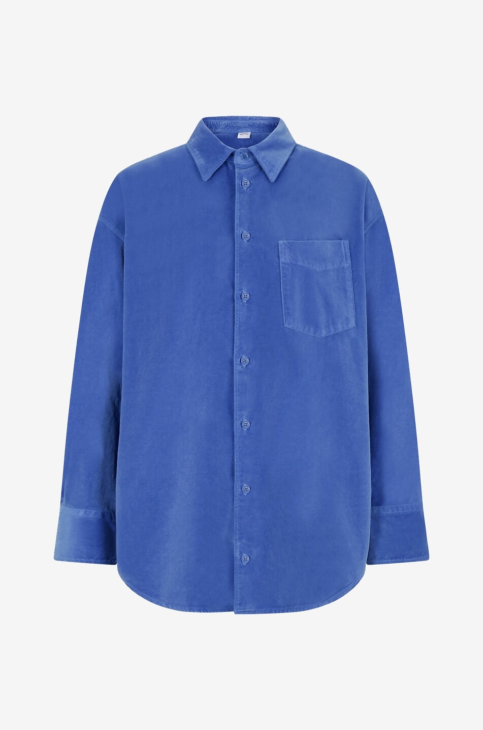 ASPESI Velvet oversized overshirt Women MEDIUM BLUE 1