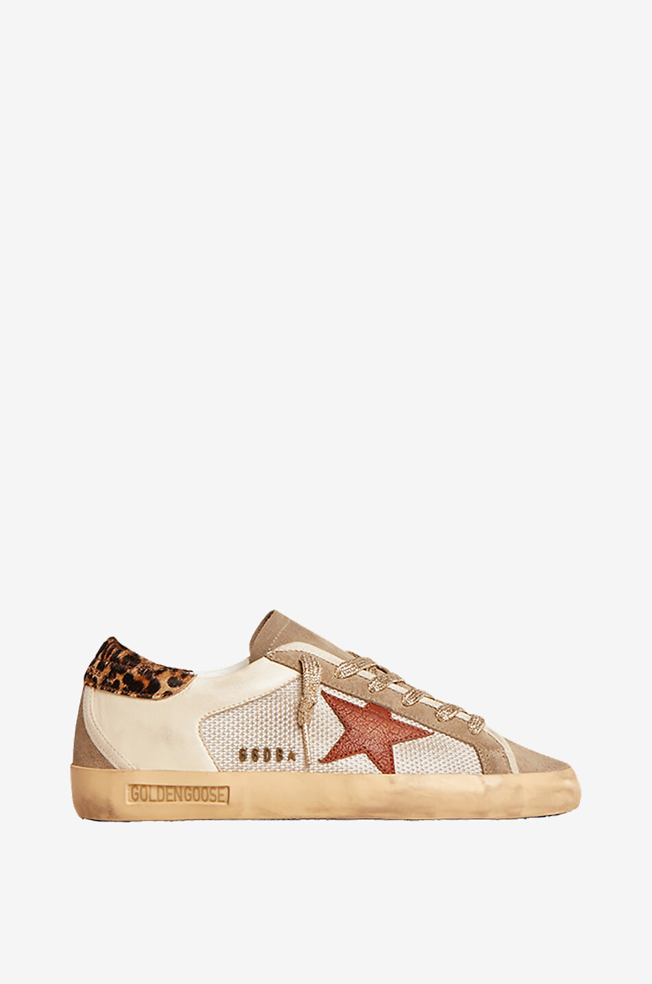 GOLDEN GOOSE Baskets multi-matières Super-Star Double Quarter Femme MULTICOLORE 1