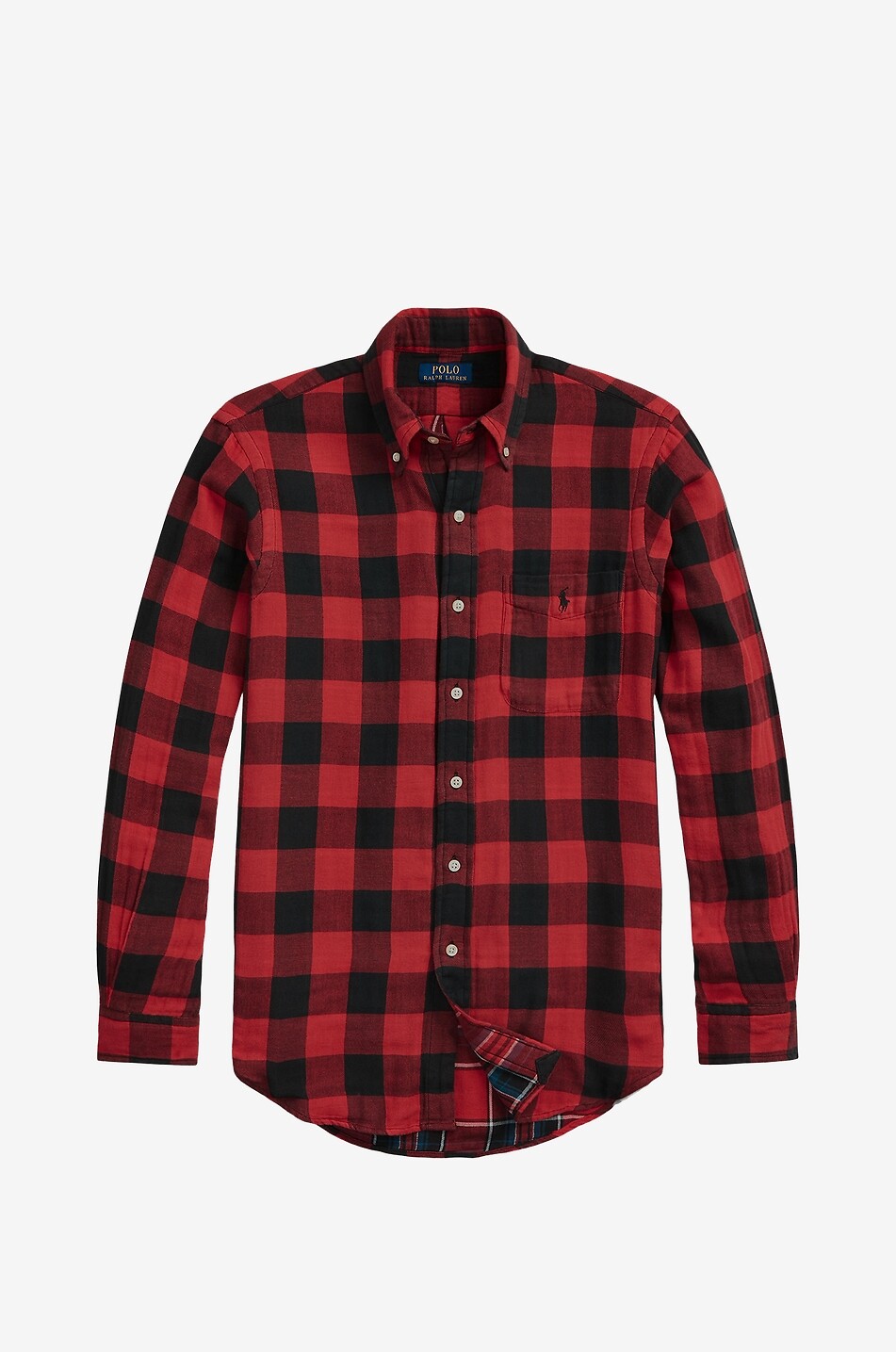 POLO RALPH LAUREN Kariertes Flanellhemd Double Face Herren ROT 1