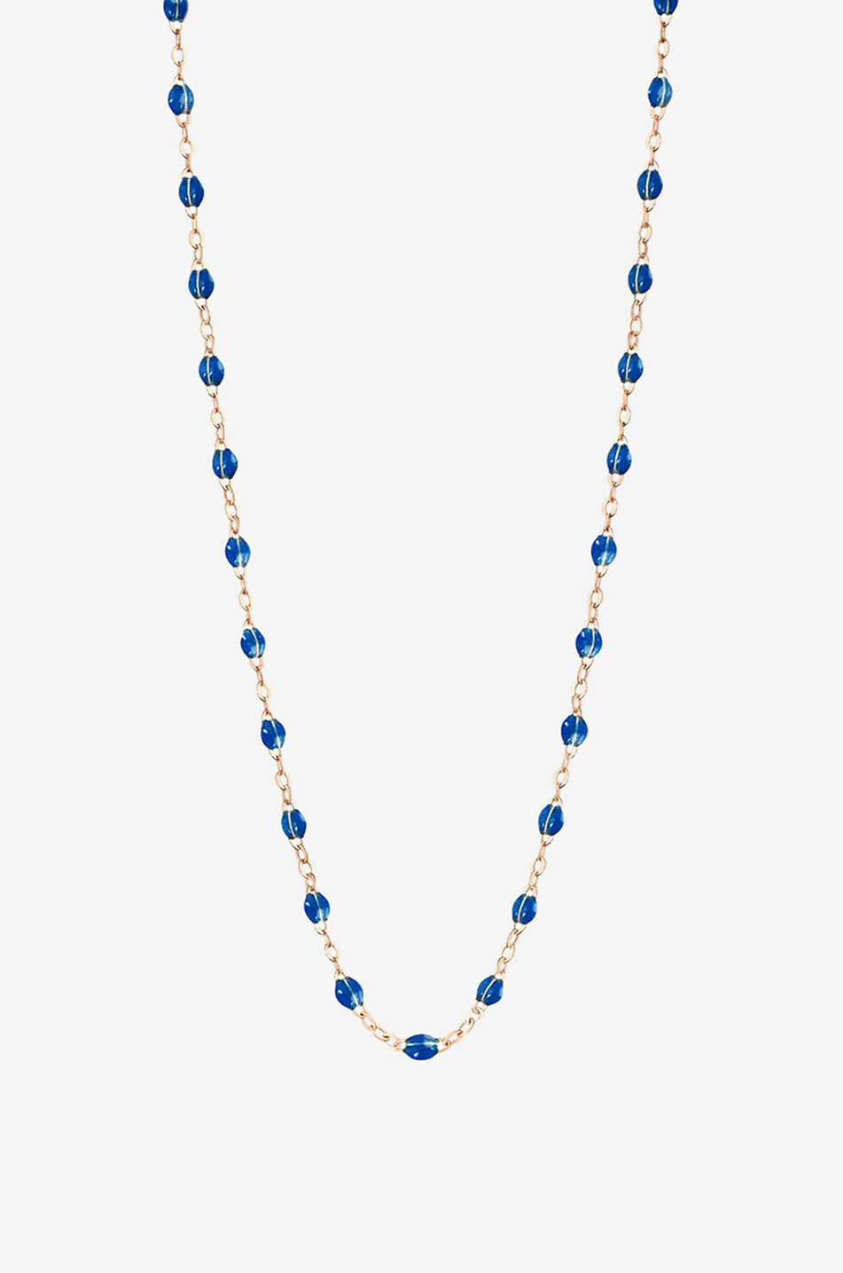 GIGI CLOZEAU Collier en or rose et résine Classique Gigi - Saphir Femme BLEU 1
