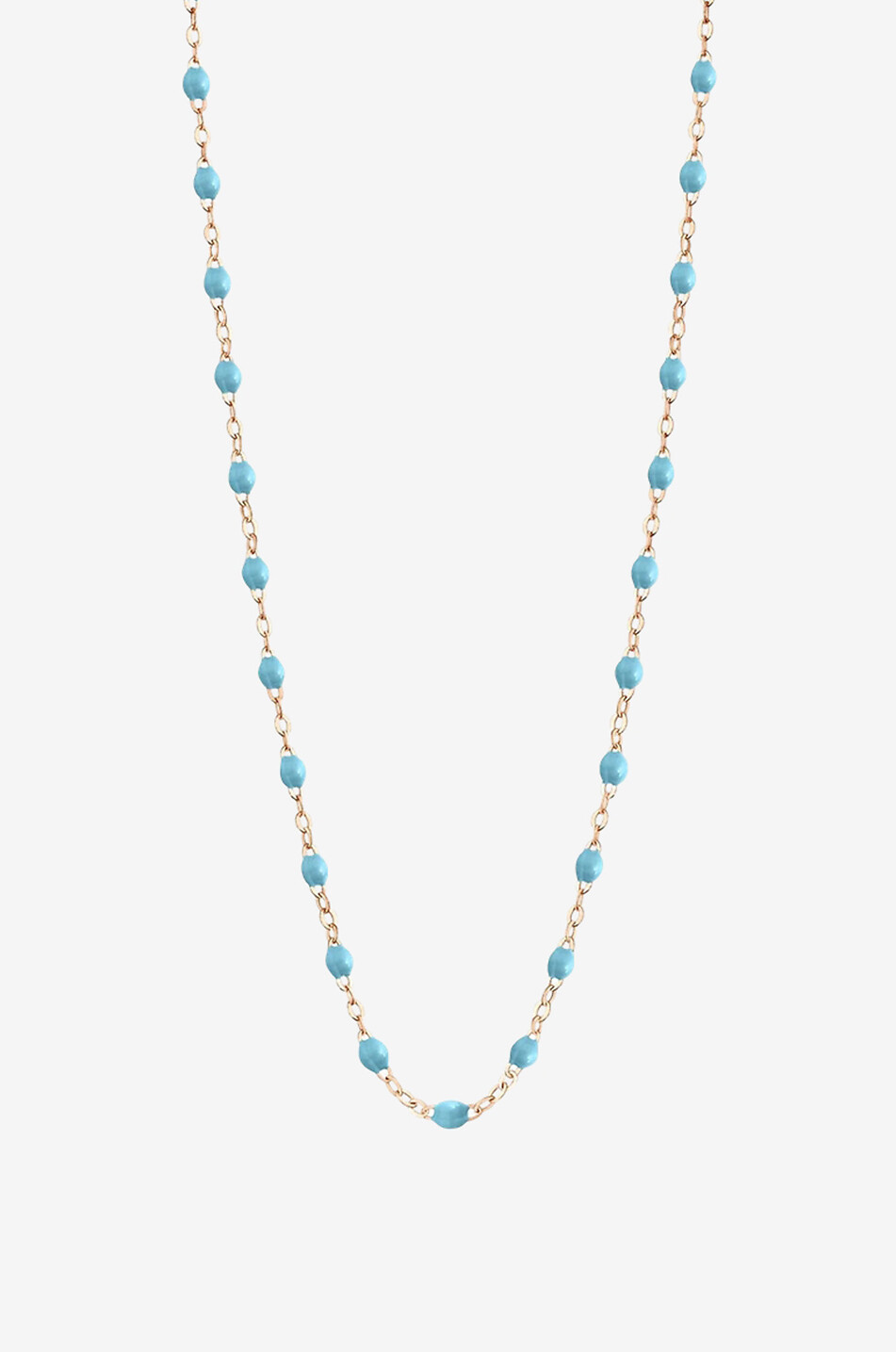 Classique Gigi - Turquoise pink gold and resin necklace