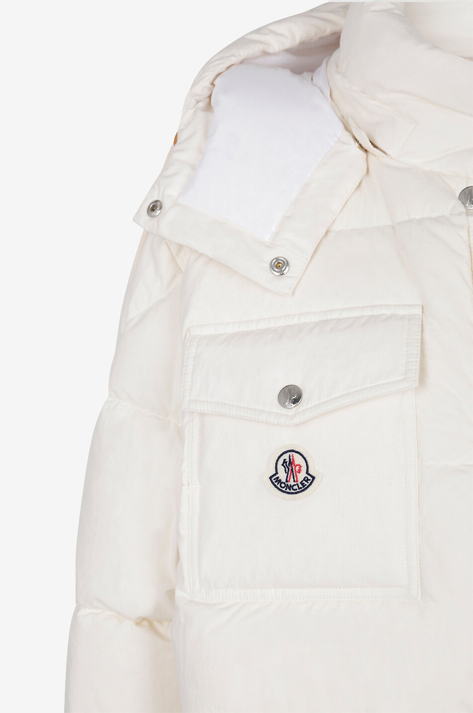 MONCLER Moncler Karakorum hooded cotton down jacket Women EGGSHELL 3