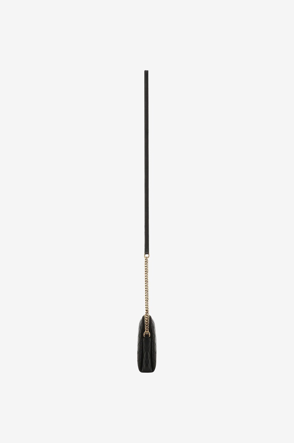 SAINT LAURENT PARIS Petit sac porté épaule matelassé Gaby Pochette Femme NOIR 4