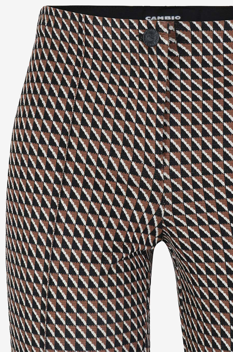 CAMBIO Ros jacquard knit leggings Women LIGHT BROWN 3