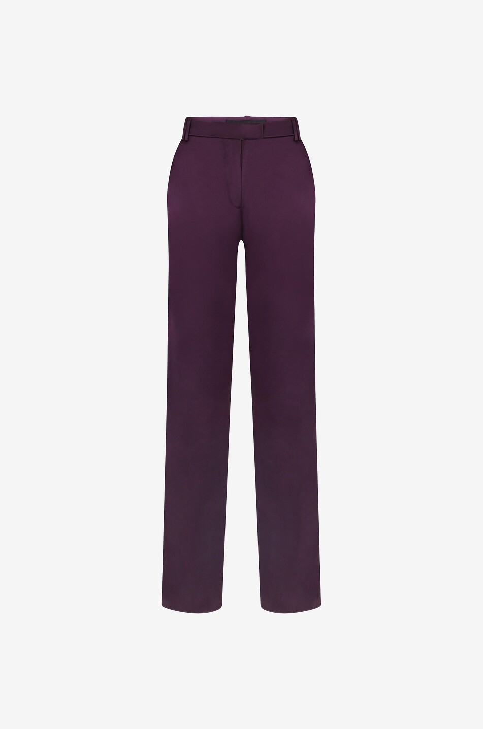 BARBARA BUI Silk straight-leg trousers Women PURPLE 1