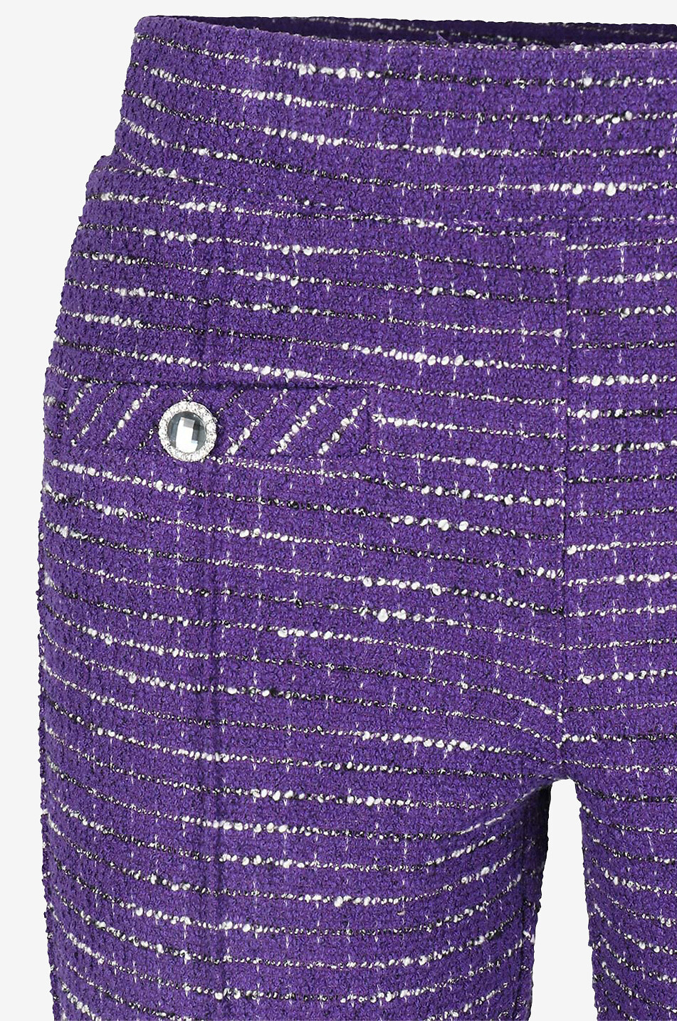 CAMBIO Pantalon slim en coton mélangé Ranee Easy Kick Femme VIOLET 3