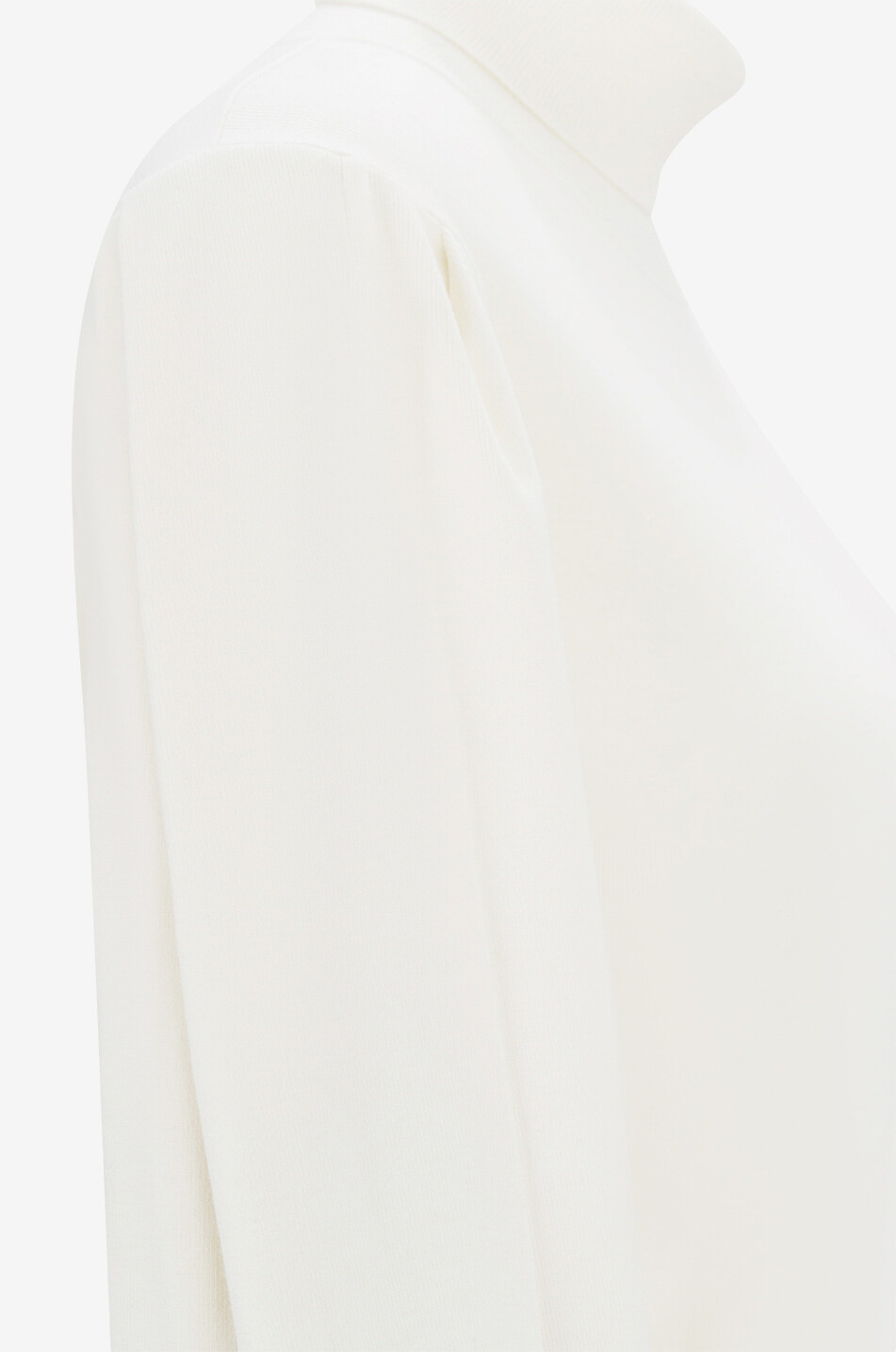 CHLOE Feiner Rollkragenpullover mit Puffärmeln Nugget Damen WEISS 3