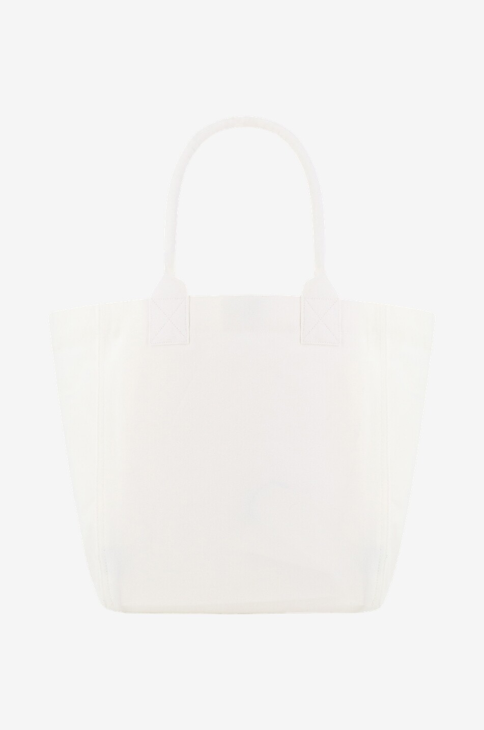 ISABEL MARANT Small Yenky canvas tote bag with terry logo Women EGGSHELL 3