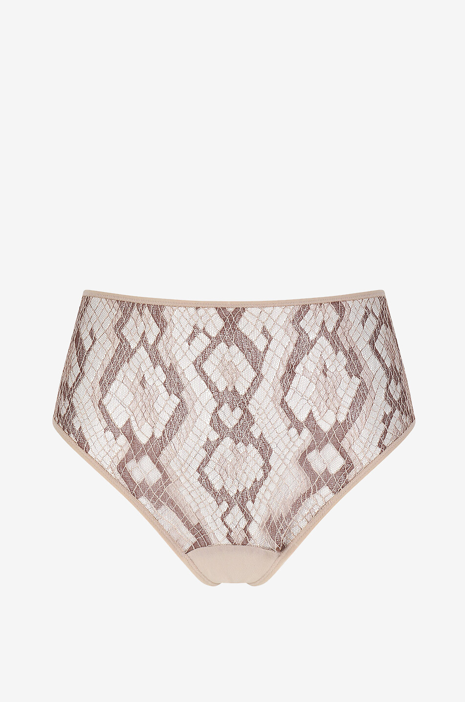 Tanga taille haute en coton mélangé Andree