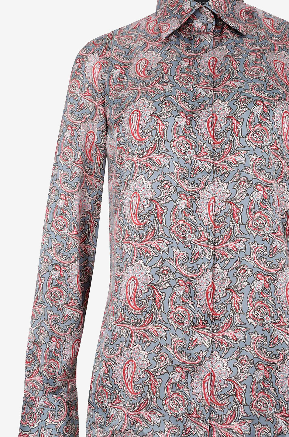 Langärmeliges Hemd mit Paisley-Print