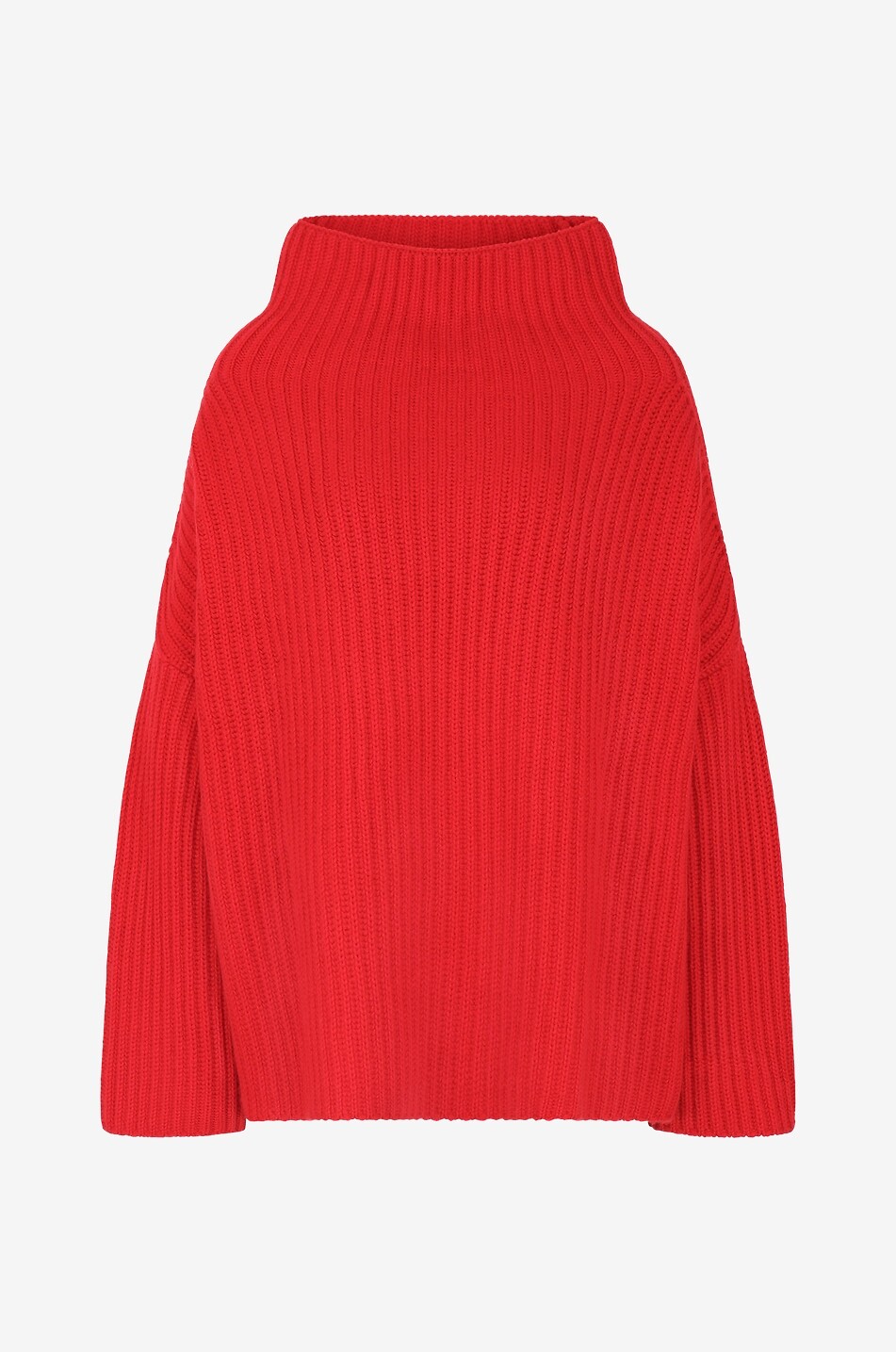 KUJTEN Pull à col montant en cachemire Lina Femme ROUGE 1