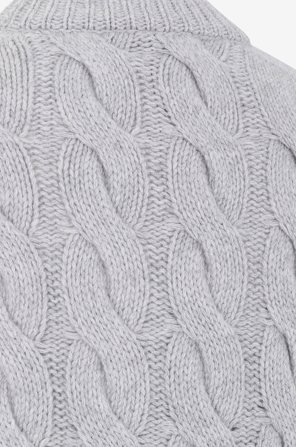 Pull à col rond en laine et cachemire