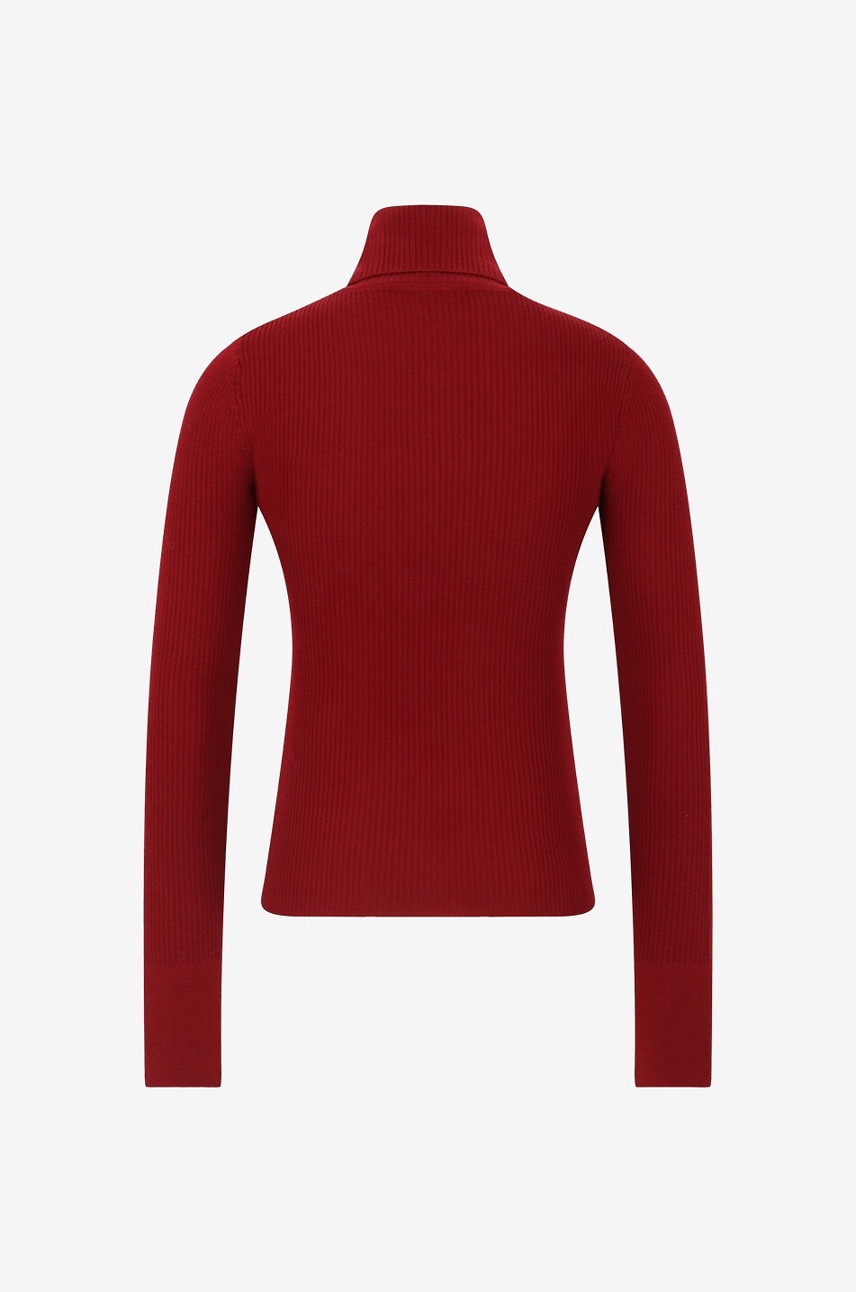 BARBARA BUI Schlauchpullover mit Rollkragen aus Merinowolle Damen ROT 2