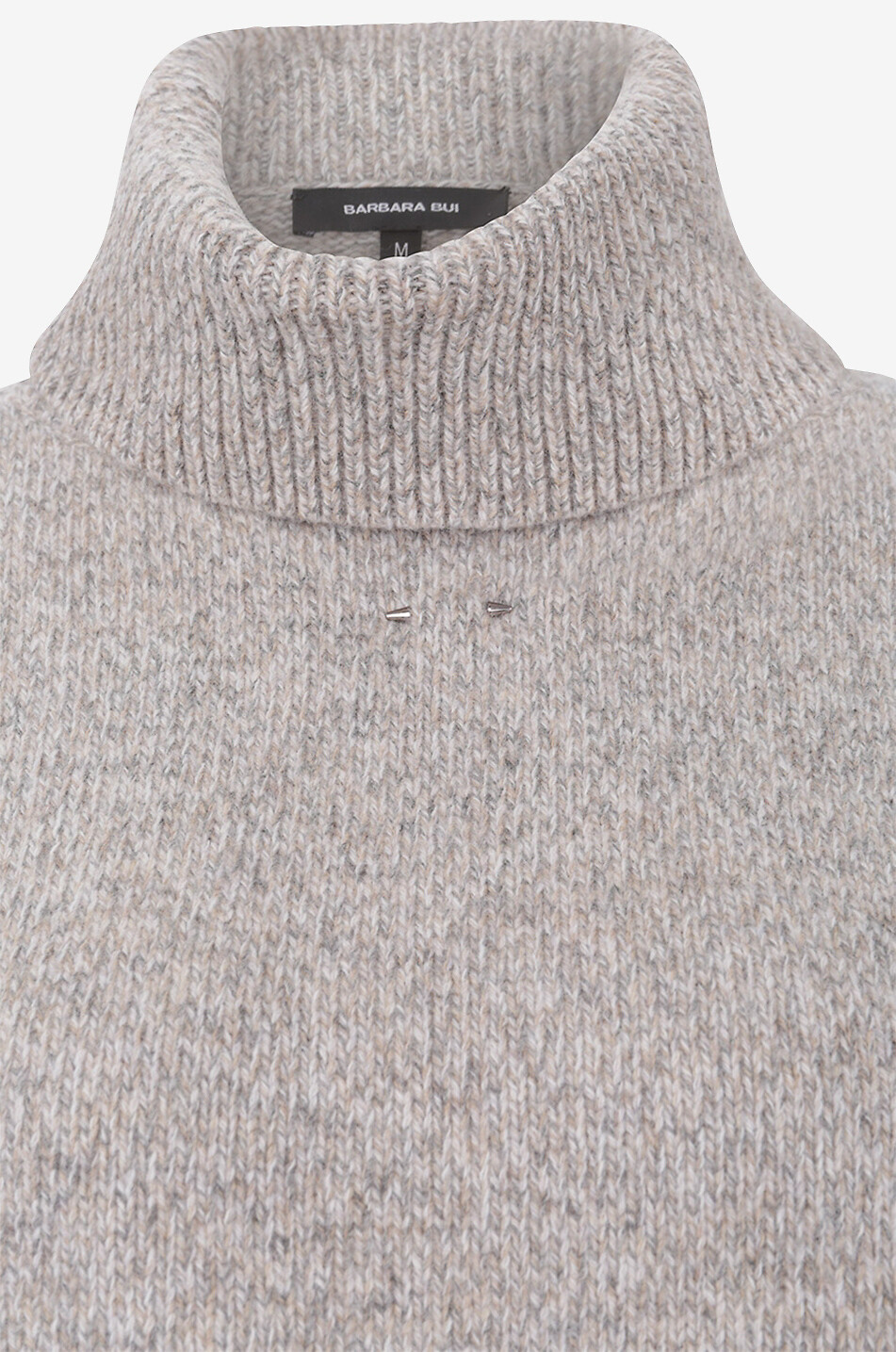 BARBARA BUI Merino wool chunky turtleneck jumper Women GREY 3