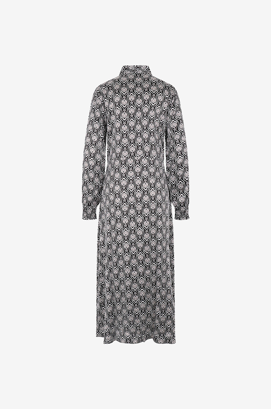 Robe chemise en soie Carmine