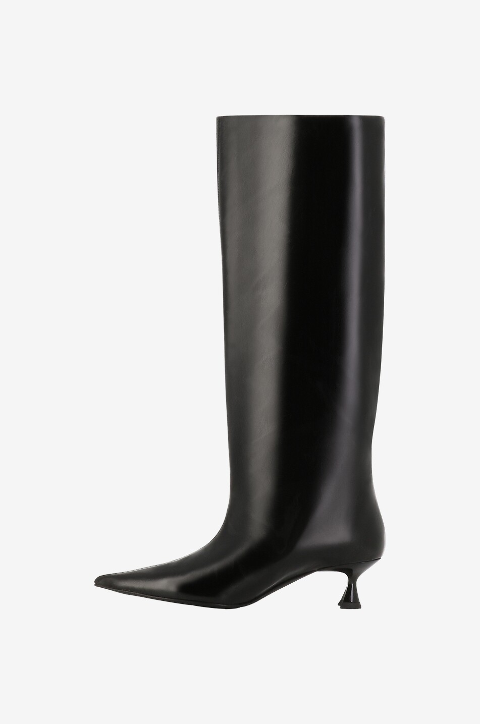 Glänzende Stiefel in Knitteroptik Soft Slouchy 50