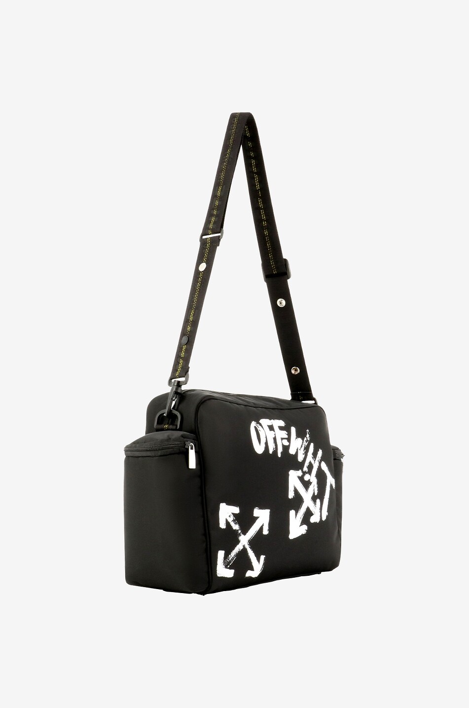 OFF WHITE Sac à langer Paint Script Garçon NOIR 2