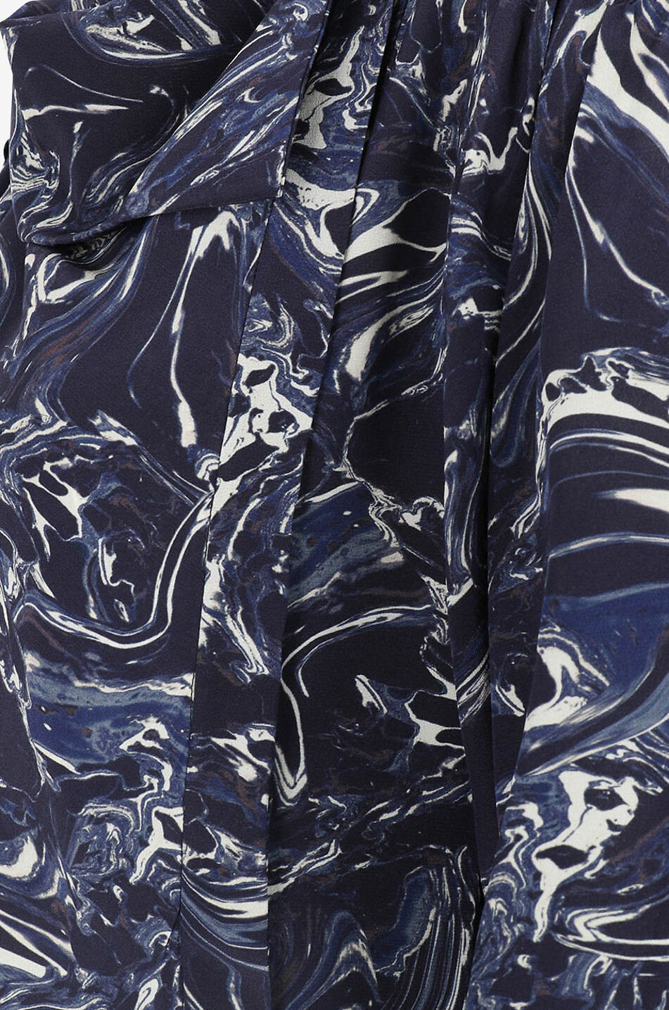 ISABEL MARANT Tiphaine marbled shirt with asymmetric buttoning Women DARK BLUE 3