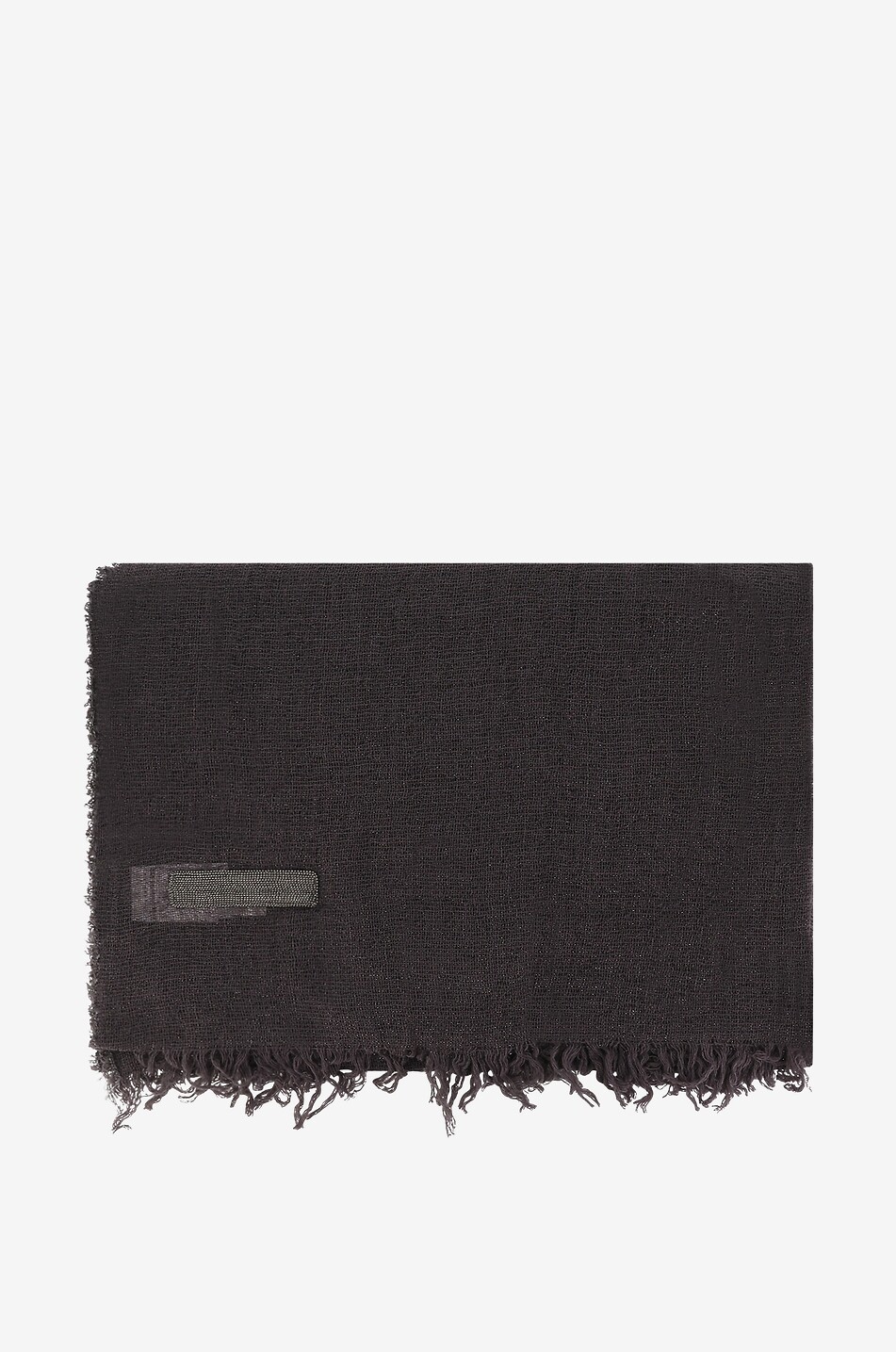 Glitzernder Webschal in Gaze-Optik mit Perlenstickereien