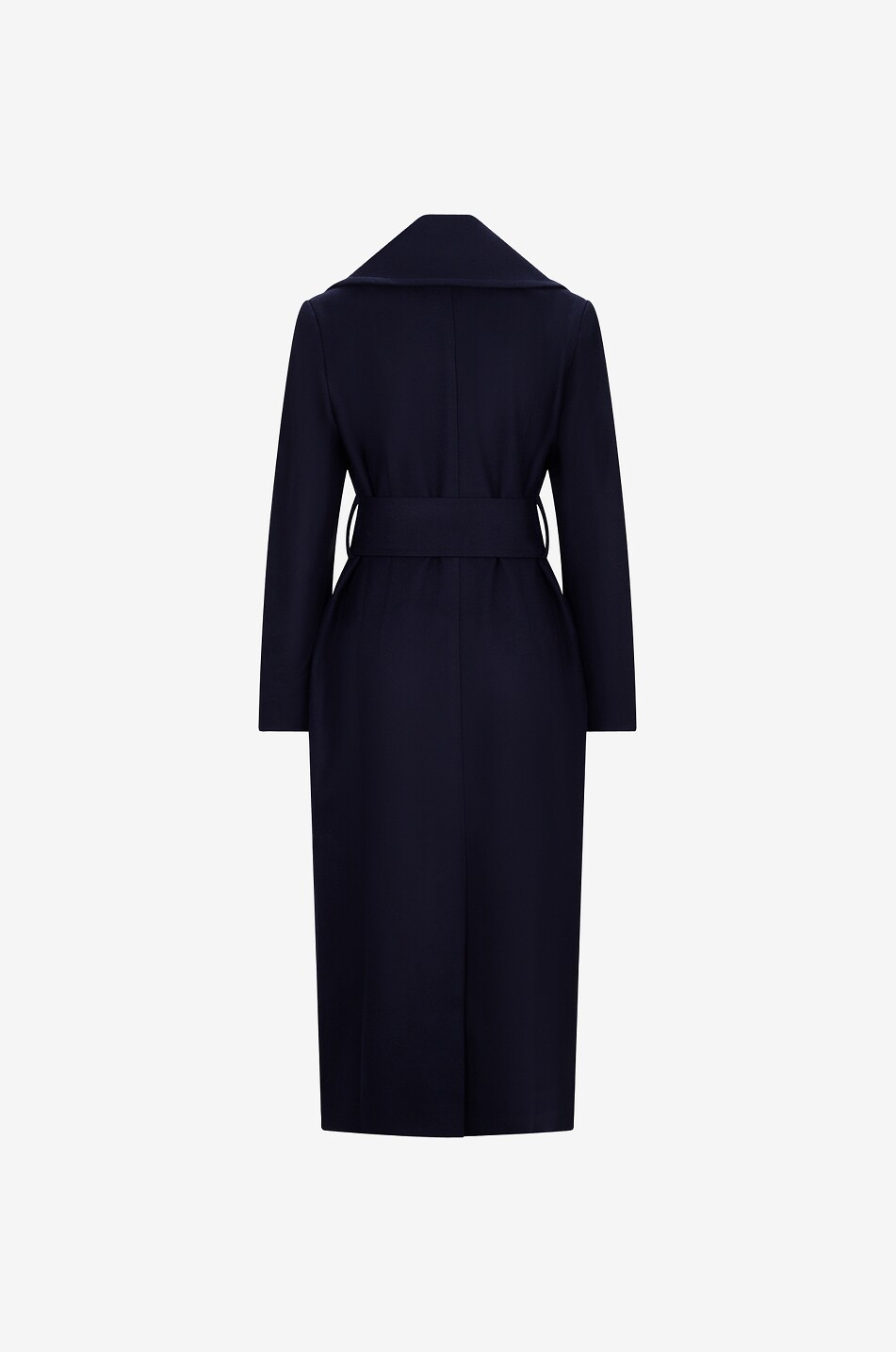 AQVAROSSA Langer Wollmantel mit Gürtel Seraphine Damen DUNKELBLAU 3